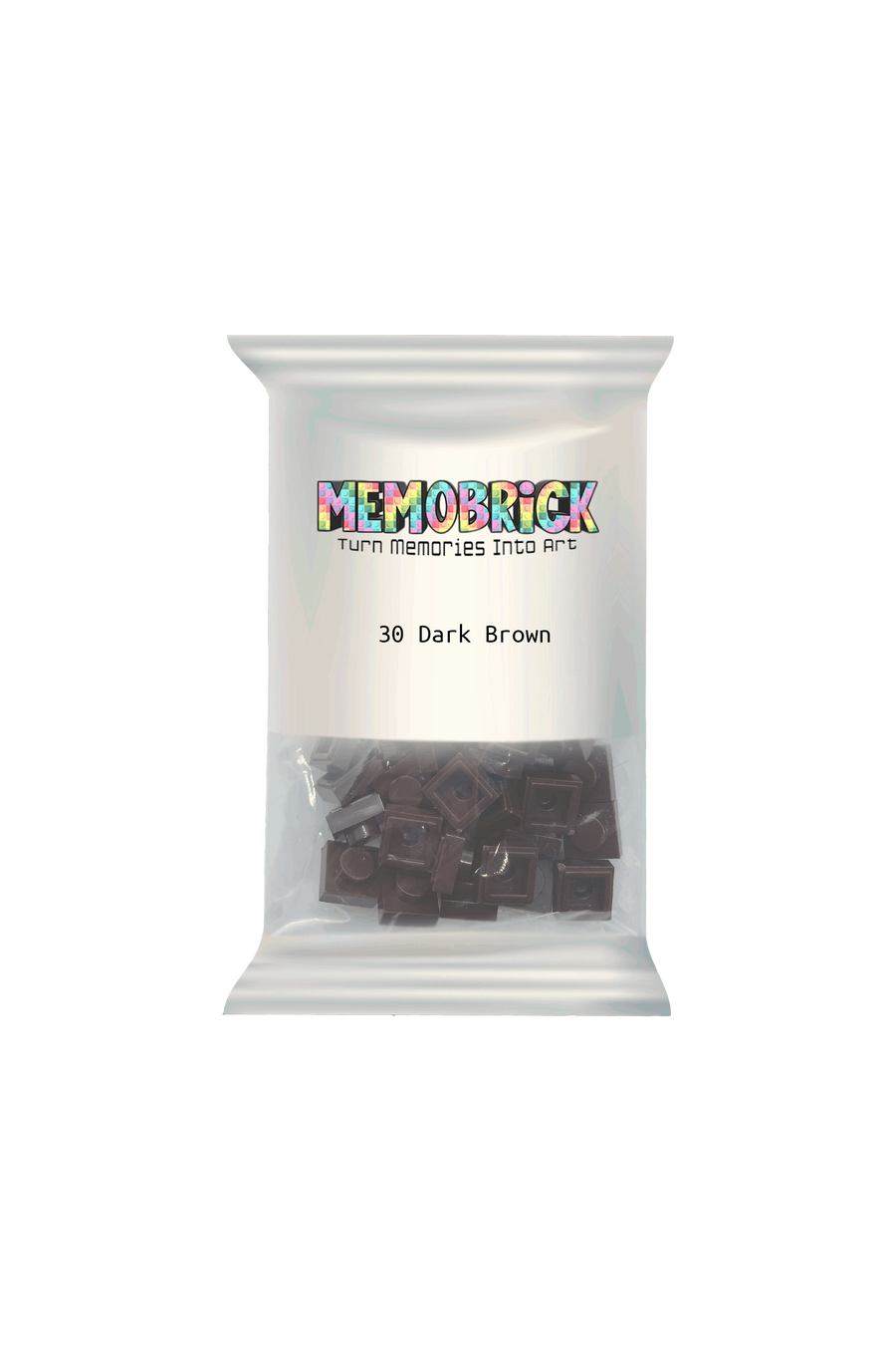 Bag of Bricks - Dark Brown 30 - Memobrick