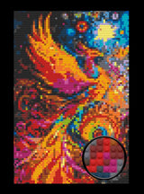 Rainbow Phoenix Brick Mosaic Art Kit - 20x30 in DIY Wall Decor — photo 1