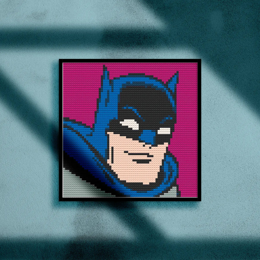 BATMAN BRICKED MOSAIC PORTRAIT 20X20 Memobrick