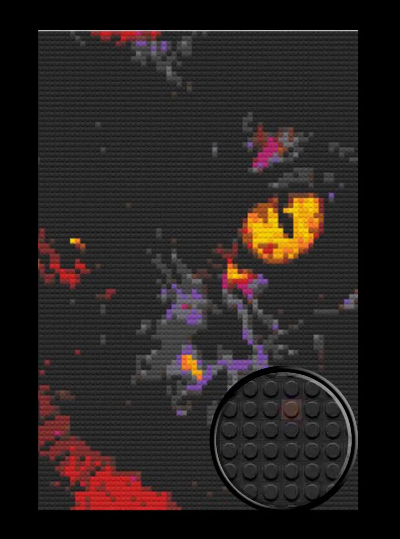Black Cat Bricked Mosaic Home Decor 20x30"
