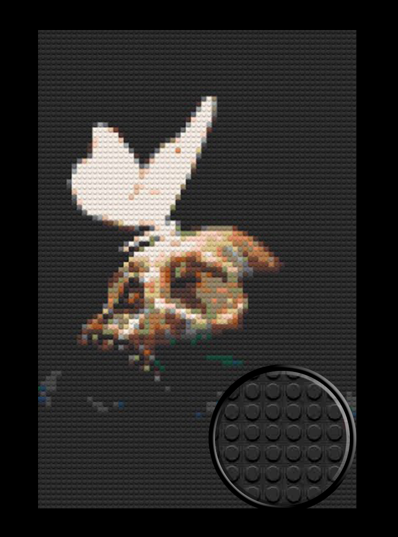 Butterfly on Skull Bricked Mosaic Home Decor 20x30"
