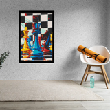 Chess Pieces Bricked Mosaic Home Decor 20x30" — photo 2