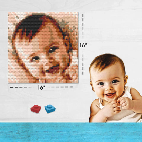 Custom Bricked Mosaic Portrait 16x16
