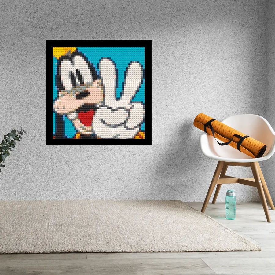 Disney Goofy Decor Art Piece Bricked Mosaic 16x16