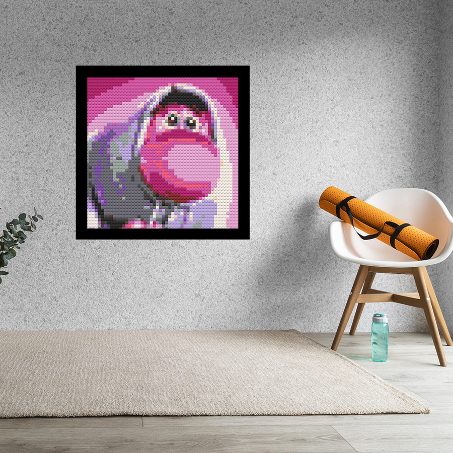Inside Out Embarrassment Decor Art Piece Bricked Mosaic 16x16