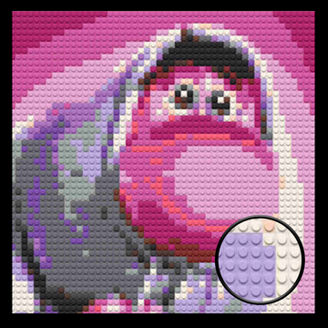 Inside Out Embarrassment Decor Art Piece Bricked Mosaic 16x16