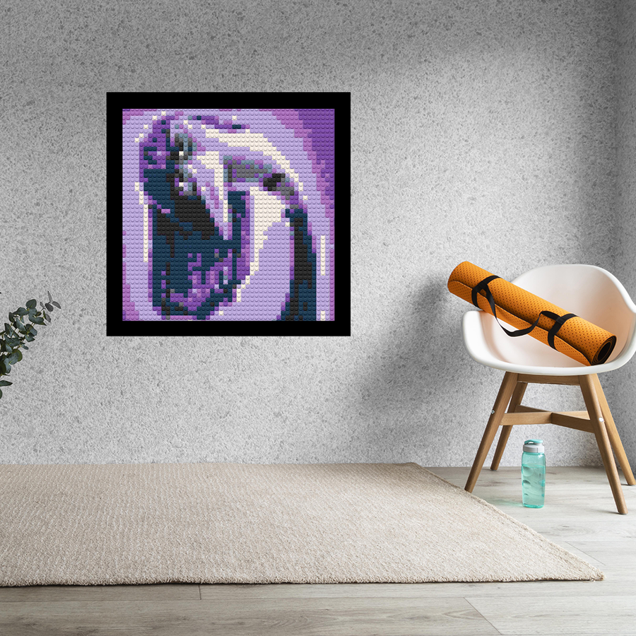 Inside Out Ennui Decor Art Piece Bricked Mosaic 16x16