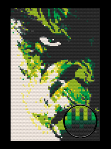 Hulk Bricked Mosaic Home Decor 20x30
