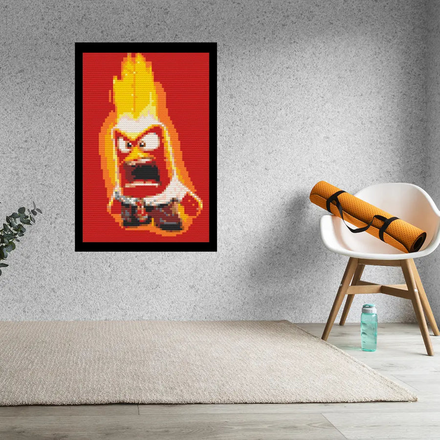 Inside Out Anger Bricked Mosaic Home Decor 20x30