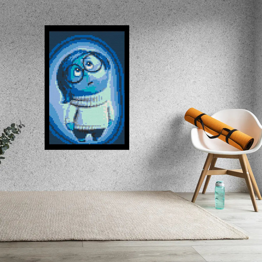 Inside Out Sadness Bricked Mosaic Home Decor 20x30
