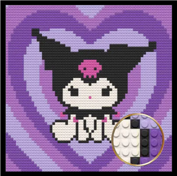 KUROMI HOME DECOR BRICKED MOSAIC PORTRAIT 20X20 Memobrick