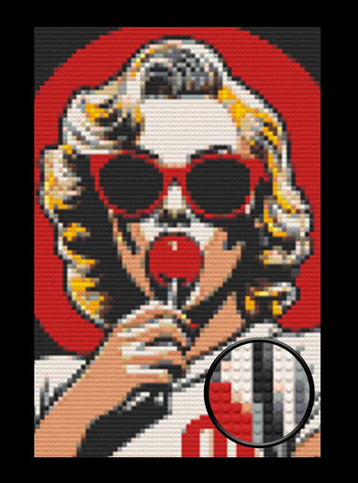 Lady Bricked Mosaic Home Decor 20x30"