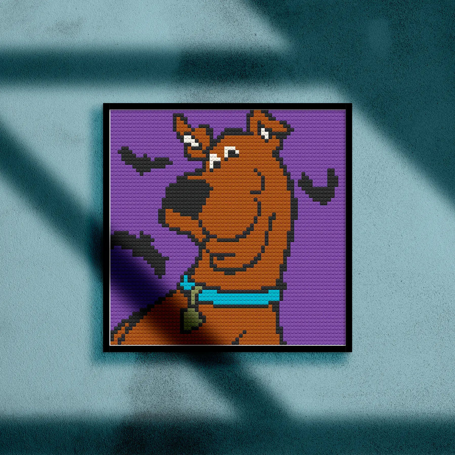 SCOOBY DOO BRICKED MOSAIC PORTRAIT 20X20 Memobrick
