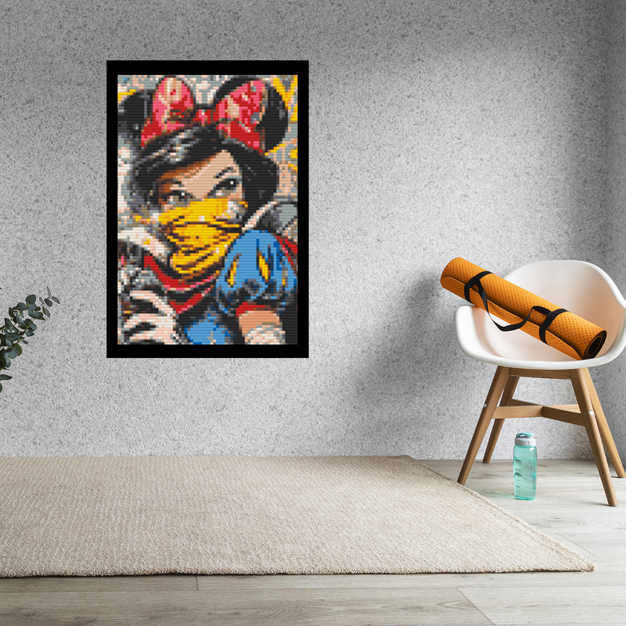 Snow White Bricked Mosaic Home Decor 20x30