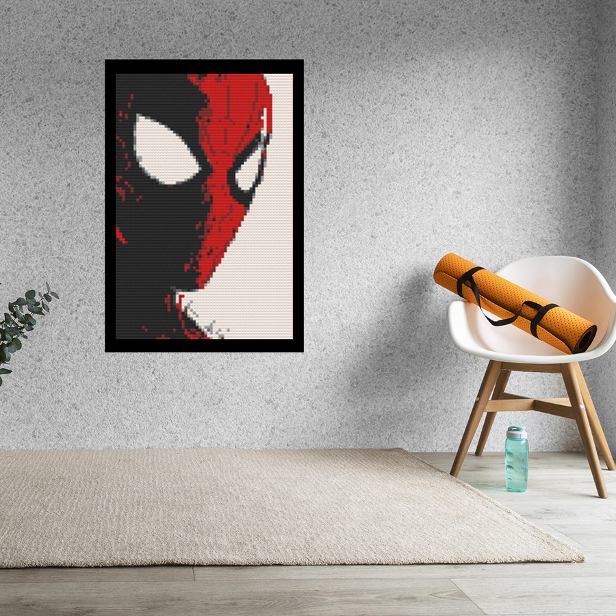 Spiderman Bricked Mosaic Home Decor 20x30