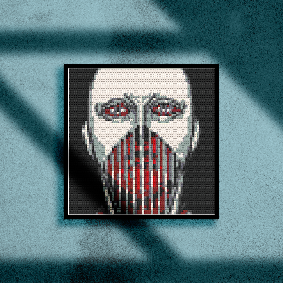 ATTACK ON TITAN WAR HAMMER TITAN BRICKED MOSAIC PORTRAIT 20X20