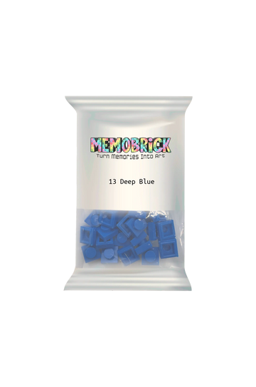 Bag of Bricks- Deep Blue 13 Memobrick