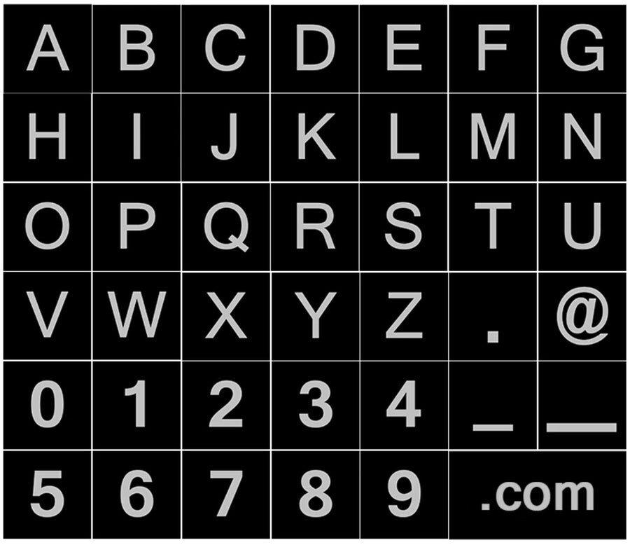 Alphabet And Numbers - Memobrick
