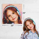 Custom Bricked Mosaic Portrait 20×20" — photo 6
